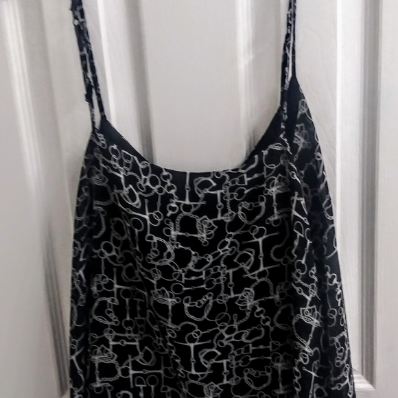 NY&C Black Silky Elegant Tank - Picture 2 of 2